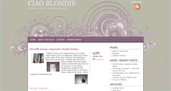 Desktop Screenshot of ciaoblondie.com