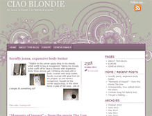 Tablet Screenshot of ciaoblondie.com